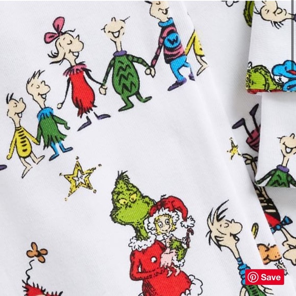 🎄Pottery Barn🎄The Grinch Fitted Pajama Set(Size 16 remaining) - Picture 2 of 8